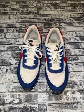 Size 11 - Nike Waffle Debut Swoosh Old Royal Habanero Red - No Box